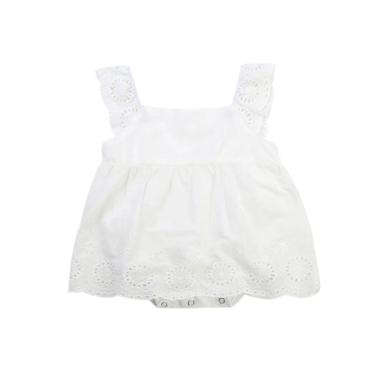 Newborn Baby Girls Kids Clothes Cotton Romper Jumpsuit Outfits Cotton Casual Sleeveless Hollow Summer Baby Dresses