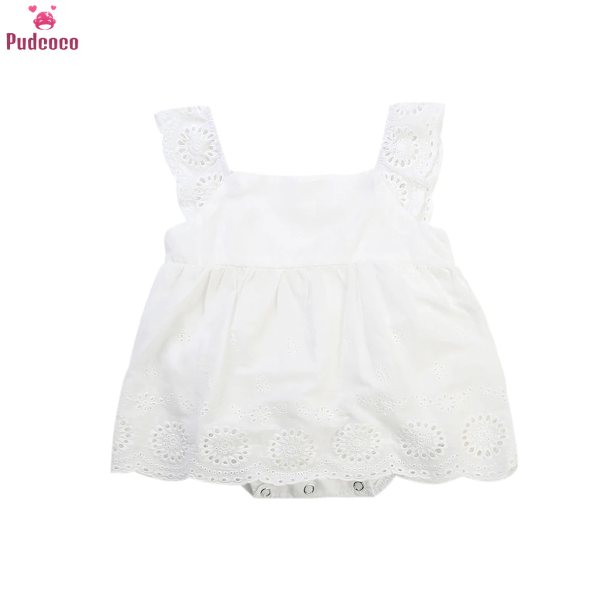 Newborn Baby Girls Kids Clothes Cotton Romper Jumpsuit Outfits Cotton Casual Sleeveless Hollow Summer Baby Dresses