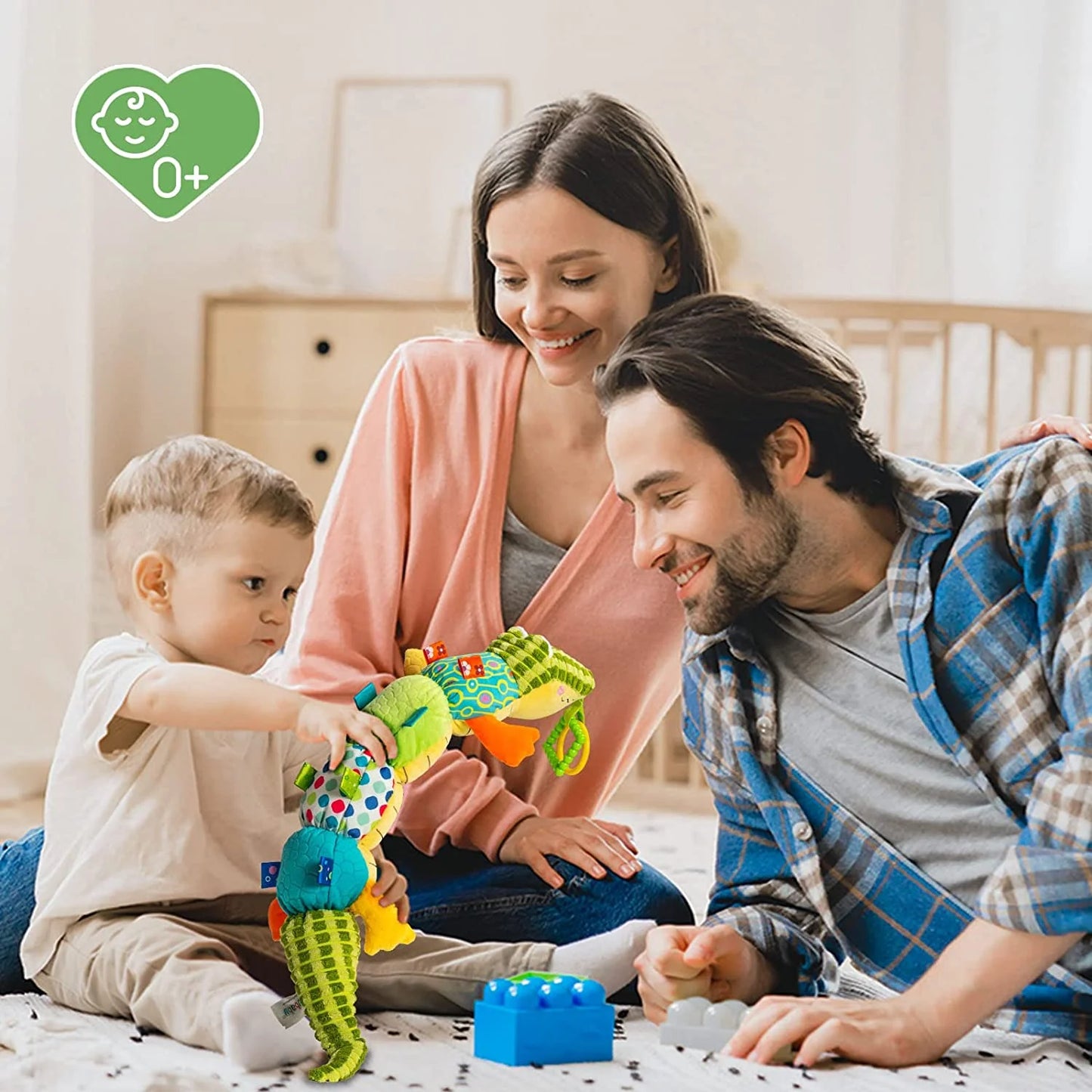 Baby Tummy Play Time Toys 6-12 Months, Soothe Stuffed Animal Toys for 6-12 Months