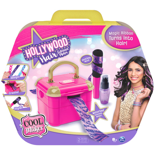 , Hollywood Hair Extension Maker with 12 Customizable Extensions and Accessories, for Kids Aged 8 and Up